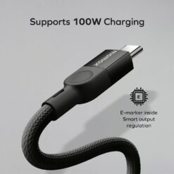 Momax สายชาร์จ รุ่น Mag.Link ชาร์จไว PD QC 3.0 100W USB-C to C (ยาว 2m) - สี Black