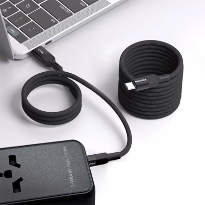 Momax สายชาร์จ รุ่น Mag.Link ชาร์จไว PD QC 3.0 100W USB-C to C (ยาว 2m) - สี Black