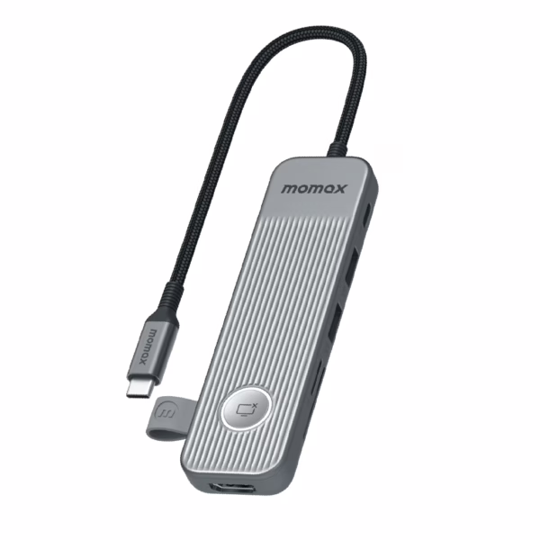 อุปกรณ์เชื่อมต่อ Momax รุ่น One Link Hub 7-in-1 USB-C 100W PD - สี Space Grey