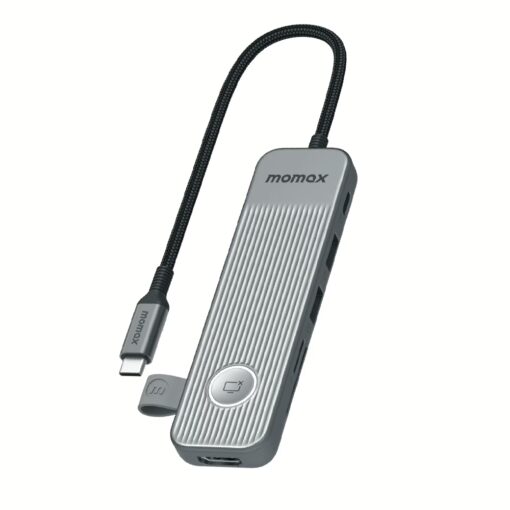 อุปกรณ์เชื่อมต่อ Momax รุ่น One Link Hub 7-in-1 USB-C 100W PD - สี Space Grey - Image 2