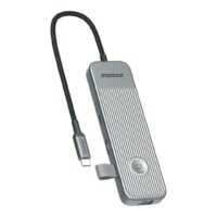 อุปกรณ์เชื่อมต่อ Momax รุ่น One Link Hub 8-in-1 USB-C 100W PD - สี Space Grey