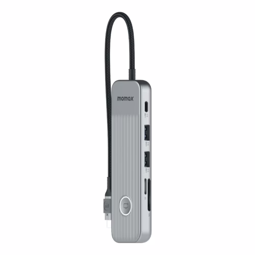 อุปกรณ์เชื่อมต่อ Momax รุ่น One Link Hub 8-in-1 USB-C 100W PD - สี Space Grey