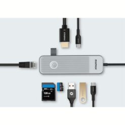 อุปกรณ์เชื่อมต่อ Momax รุ่น One Link Hub 8-in-1 USB-C 100W PD - สี Space Grey