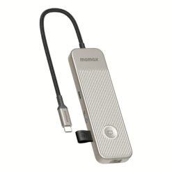 อุปกรณ์เชื่อมต่อ Momax รุ่น One Link Hub 8-in-1 USB-C 100W PD - สี Titanium