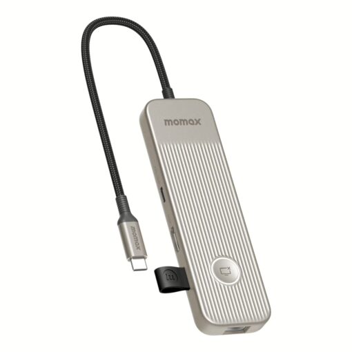 อุปกรณ์เชื่อมต่อ Momax รุ่น One Link Hub 8-in-1 USB-C 100W PD - สี Titanium - Image 2