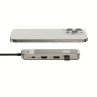 อุปกรณ์เชื่อมต่อ Momax รุ่น One-Link Hub 9-in-1 USB-C PD to Dual HDMI - สี Titanium