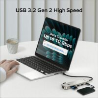 อุปกรณ์เชื่อมต่อ Momax รุ่น One-Link Hub 9-in-1 USB-C PD to Dual HDMI - สี Titanium