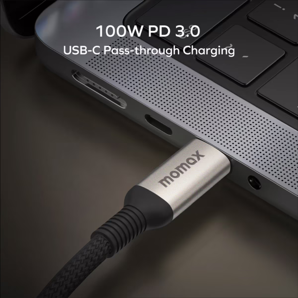 อุปกรณ์เชื่อมต่อ Momax รุ่น One-Link Hub 9-in-1 USB-C PD to Dual HDMI - สี Titanium