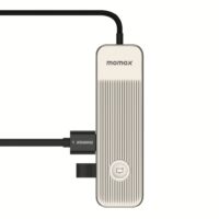 อุปกรณ์เชื่อมต่อ Momax รุ่น One-Link Hub 9-in-1 USB-C PD to Dual HDMI - สี Titanium