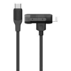 Momax สายชาร์จ รุ่น 1-Link Flow Duo 2-in-1 ชาร์จไว 60W PD USB-C to C + Lightning (ยาว 1.5m) - สี Black