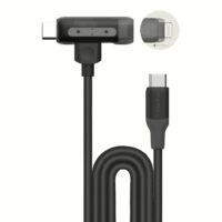 Momax สายชาร์จ รุ่น 1-Link Flow Duo 2-in-1 ชาร์จไว 60W PD USB-C to C + Lightning (ยาว 1.5m) - สี Black