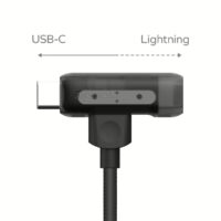 Momax สายชาร์จ รุ่น 1-Link Flow Duo 2-in-1 ชาร์จไว 60W PD USB-C to C + Lightning (ยาว 1.5m) - สี Black