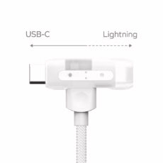 Momax สายชาร์จ รุ่น 1-Link Flow Duo 2-in-1 ชาร์จไว 60W PD USB-C to C + Lightning (ยาว 1.5m) - สี White