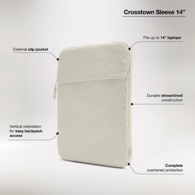 Incase รุ่น Crosstown Sleeve - ซองใส่แล็ปท็อป Laptop 14" - สี Limestone