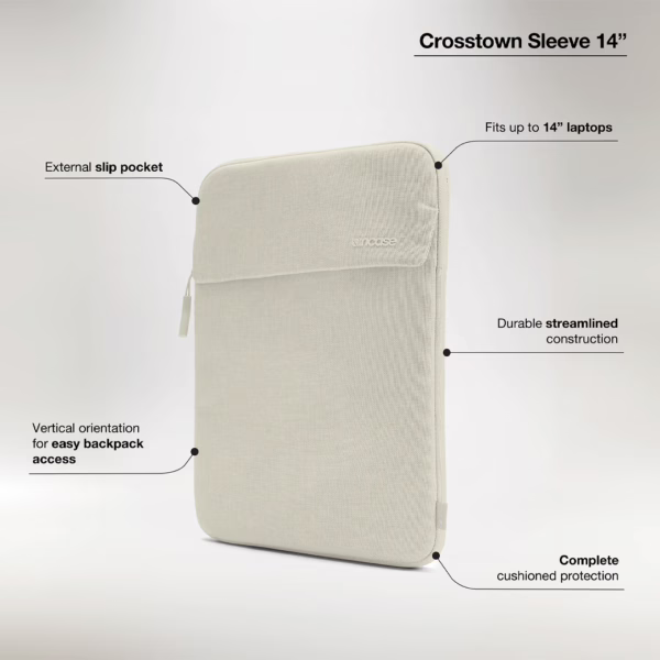 Incase รุ่น Crosstown Sleeve - ซองใส่แล็ปท็อป Laptop 14" - สี Limestone