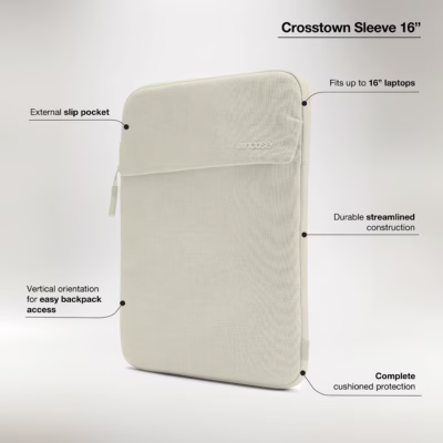 Incase รุ่น Crosstown Sleeve - ซองใส่แล็ปท็อป Laptop 16" - สี Limestone