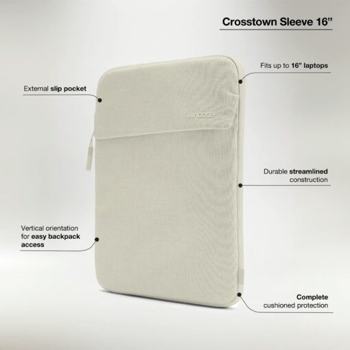 Incase รุ่น Crosstown Sleeve - ซองใส่แล็ปท็อป Laptop 16" - สี Limestone - Image 7