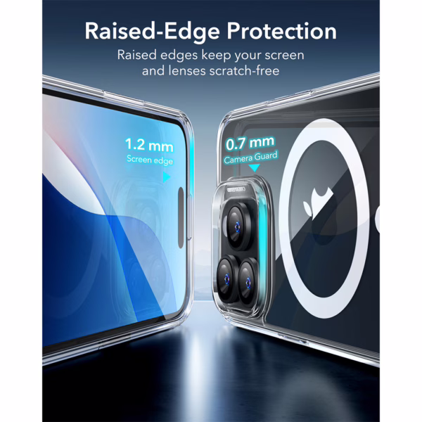 ESR รุ่น Classic Hybrid (Halolock) - Bundle Set - เคส+ฟิล์ม iPhone 16 Pro Max - สี Clear (พร้อมฟิล์ม+กระจกเลนส์กล้อง)
