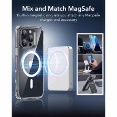 ESR รุ่น Classic Hybrid (Halolock) - Bundle Set - เคส+ฟิล์ม iPhone 16 Pro Max - สี Clear (พร้อมฟิล์ม+กระจกเลนส์กล้อง)