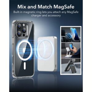 ESR รุ่น Classic Hybrid (Halolock) - Bundle Set - เคส+ฟิล์ม iPhone 16 Pro - สี Clear (พร้อมฟิล์ม+กระจกเลนส์กล้อง)