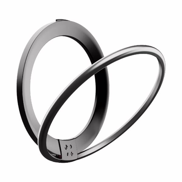Momax รุ่น Hoop Magnetic Ring Stand - แหวนติดหลังมือถือ - สี Black