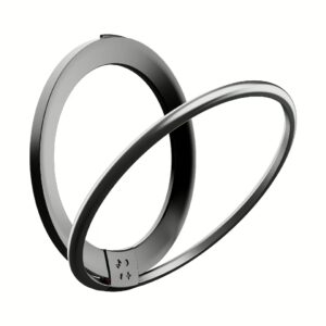 Momax รุ่น Hoop Magnetic Ring Stand - แหวนติดหลังมือถือ - สี Black