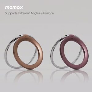 Momax รุ่น Hoop Magnetic Ring Stand - แหวนติดหลังมือถือ - สี Black 10 Momax รุ่น Hoop Magnetic Ring Stand - แหวนติดหลังมือถือ - สี Black