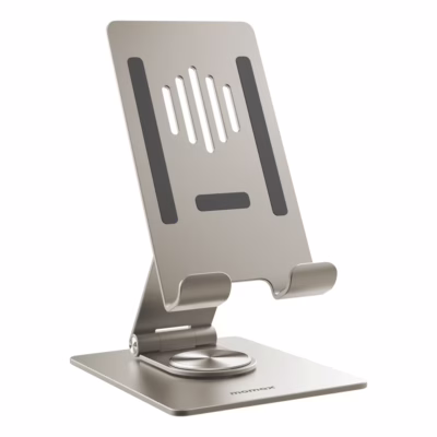 แท่นวาง Momax รุ่น Fold Stand Rotatable Phone Tablet Stand - สี Titanium
