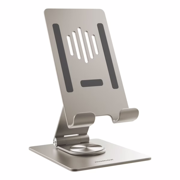 แท่นวาง Momax รุ่น Fold Stand Rotatable Phone Tablet Stand - สี Titanium