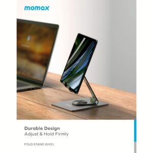 แท่นวาง Momax รุ่น Fold Stand Rotatable Phone Tablet Stand - สี Titanium