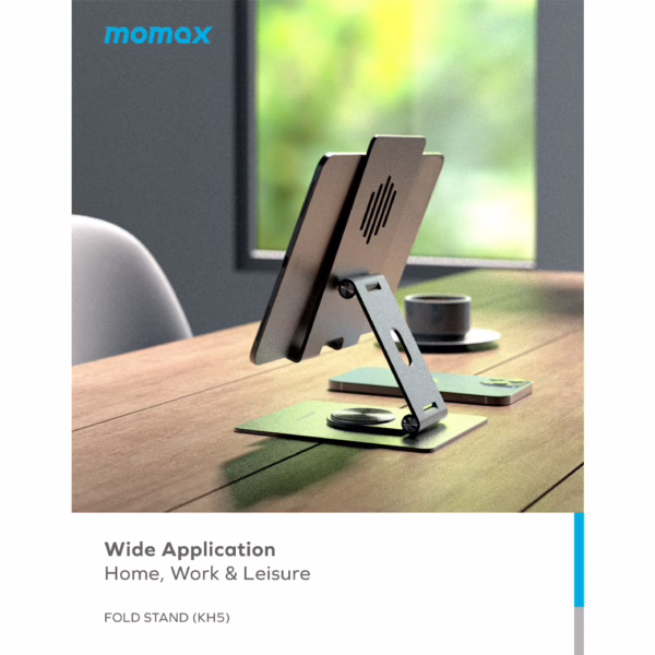 แท่นวาง Momax รุ่น Fold Stand Rotatable Phone Tablet Stand - สี Titanium