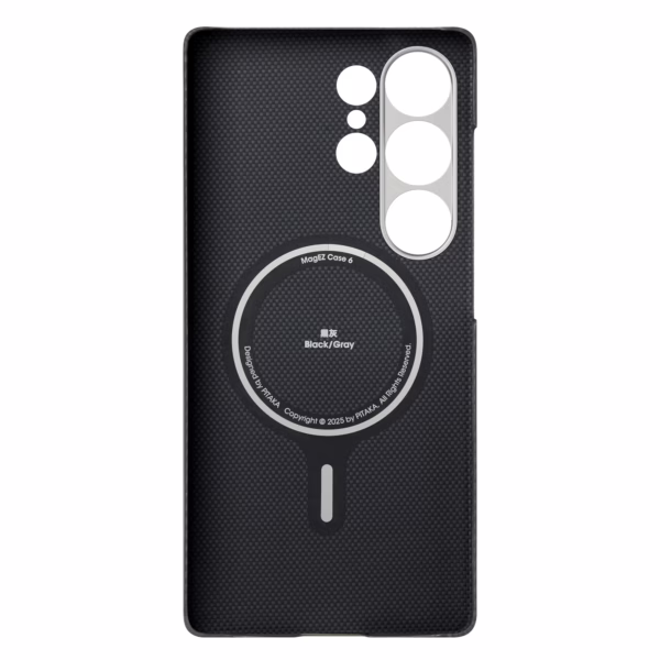 Pitaka รุ่น Ultra-Slim Case - เคส Galaxy S25 Ultra - สี Black/Grey Twill