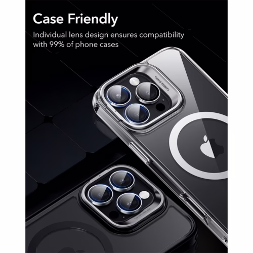 ESR รุ่น Classic Hybrid (Halolock) - Bundle Set - เคส+ฟิล์ม iPhone 16 Pro - สี Clear (พร้อมฟิล์ม+กระจกเลนส์กล้อง)
