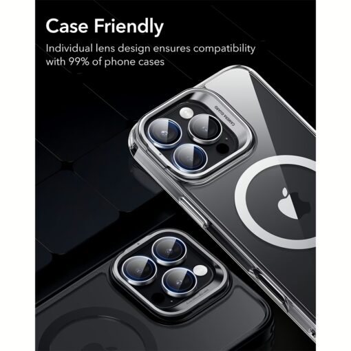 ESR รุ่น Classic Hybrid (Halolock) - Bundle Set - เคส+ฟิล์ม iPhone 16 Pro - สี Clear (พร้อมฟิล์ม+กระจกเลนส์กล้อง) - Image 9