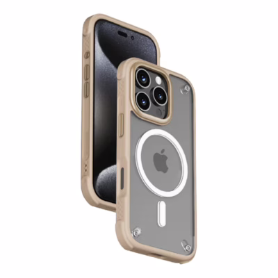 Momax รุ่น CaseForm Air (Magnetic) - เคส iPhone 16 Pro - สี Sandstone