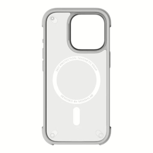 Momax รุ่น CaseForm Air (Magnetic) - เคส iPhone 16 Pro Max - สี Grey - Image 3