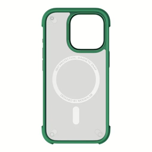 Momax รุ่น CaseForm Air (Magnetic) - เคส iPhone 16 Pro Max - สี Green - Image 3