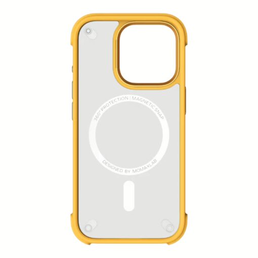 Momax รุ่น CaseForm Air (Magnetic) - เคส iPhone 16 Pro Max - สี Yellow - Image 3