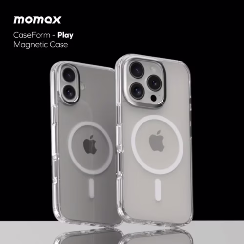 Momax รุ่น CaseForm Play (Magnetic) - เคส iPhone 16 Pro - สี Clear