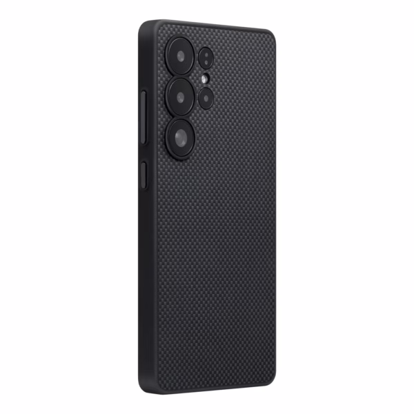 Pitaka รุ่น PIN Button - เคส Galaxy S25 Ultra - สี Black/Grey