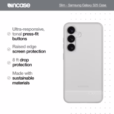 Incase รุ่น Slim - เคส Galaxy S25 - สี Clear