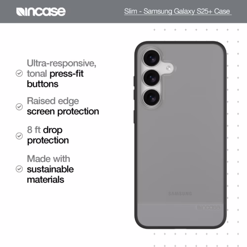 Incase รุ่น Slim - เคส Galaxy S25 Plus - สี Black