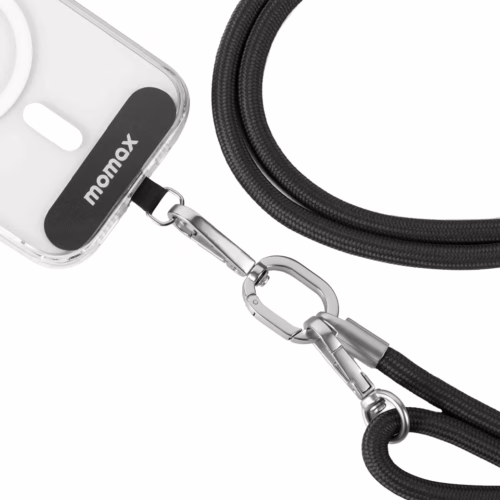Momax รุ่น Cord Crossbody - สายคล้อง - สี Black