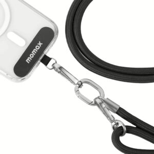 Momax รุ่น Cord Crossbody - สายคล้อง - สี Black