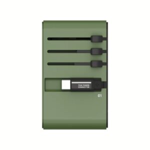 Momax หัวชาร์จ+หัวแปลงปลั๊กไฟ รุ่น 1-World Travel Adapter 3-Port กำลังไฟ 70W ชาร์จไว GaN พร้อมสาย USB-C ในตัว - ลาย MS-06F-Green 15 Momax หัวชาร์จ+หัวแปลงปลั๊กไฟ รุ่น 1-World Travel Adapter 3-Port กำลังไฟ 70W ชาร์จไว GaN พร้อมสาย USB-C ในตัว - ลาย MS-06F-Green