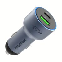 Momax รุ่น MoVe Car Charger - ที่ชาร์จในรถยนต์ - สี Space Grey