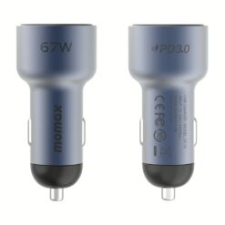 Momax รุ่น MoVe Car Charger - ที่ชาร์จในรถยนต์ - สี Space Grey