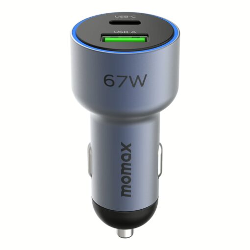 Momax รุ่น MoVe Car Charger - ที่ชาร์จในรถยนต์ - สี Space Grey - Image 5