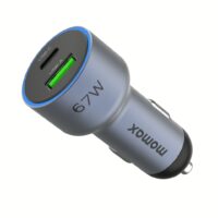 Momax รุ่น MoVe Car Charger - ที่ชาร์จในรถยนต์ - สี Space Grey