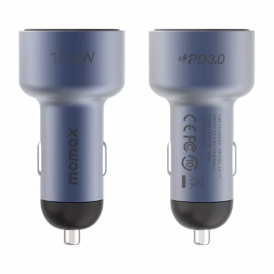 ที่ชาร์จในรถยนต์ Momax รุ่น MoVe 100W Triple-Port Car Charger - Space Grey